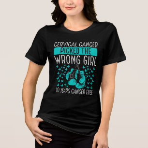 Camiseta Triblenda El cáncer de cuello uterino eligió a la chica equi