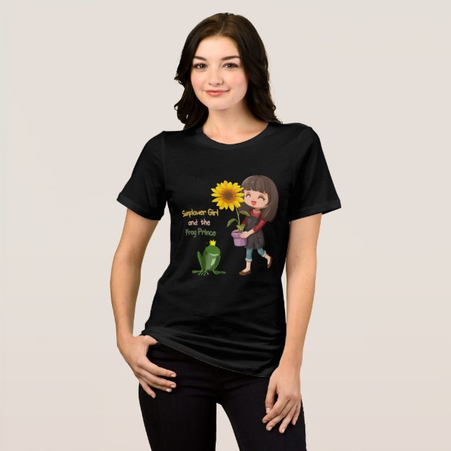 Camiseta Triblenda El Chica del girasol y el príncipe de la rana (Anverso Completo)