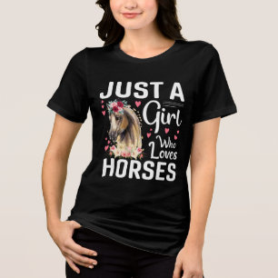Camiseta Triblenda El chica solo ama a los caballos