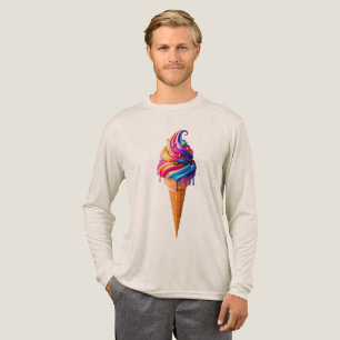 Camiseta Triblenda El clásico cono de helado vibrante de SlipperyJoe'