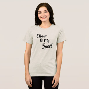 Camiseta Triblenda El coro es mi tipografía cómica de citas deportiva