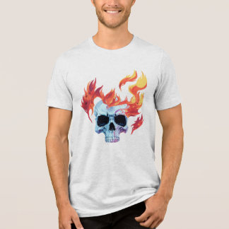 Camiseta Triblenda El cráneo en llamas
