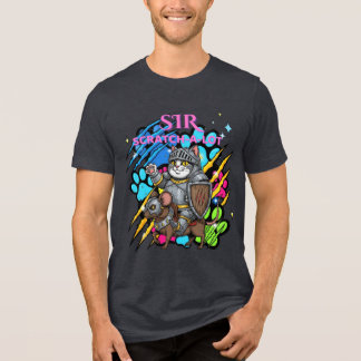Camiseta Triblenda El divertido caballero del gato "Sir Scratch un mo