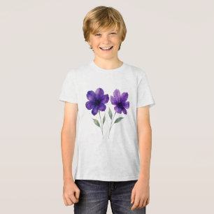 Camiseta Triblenda El encanto de las flores violetas