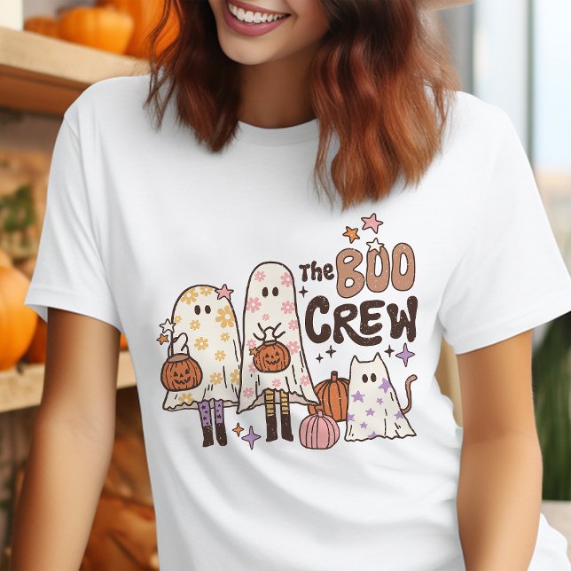 Camiseta Triblenda El equipo de Boo retro Halloween (Subido por el creador)