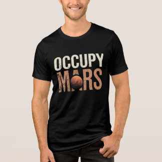 Camiseta Triblenda El espacio "Occupy Mars" del Explorador
