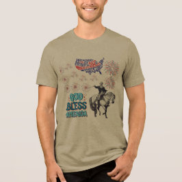 Camiseta Triblenda El espectáculo de Liberty Lights muestra olivo