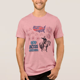 Camiseta Triblenda El espectáculo de luces Liberty muestra malva