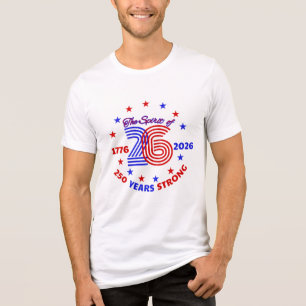 CAMISETA TRIBLENDA EL ESPÍRITU DE 26: 250 AÑOS FUERTES