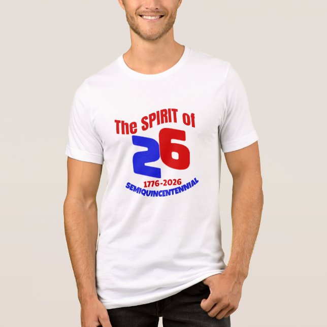 CAMISETA TRIBLENDA EL ESPÍRITU DE 26: SEMIQUINCENTENCIAL (Anverso)