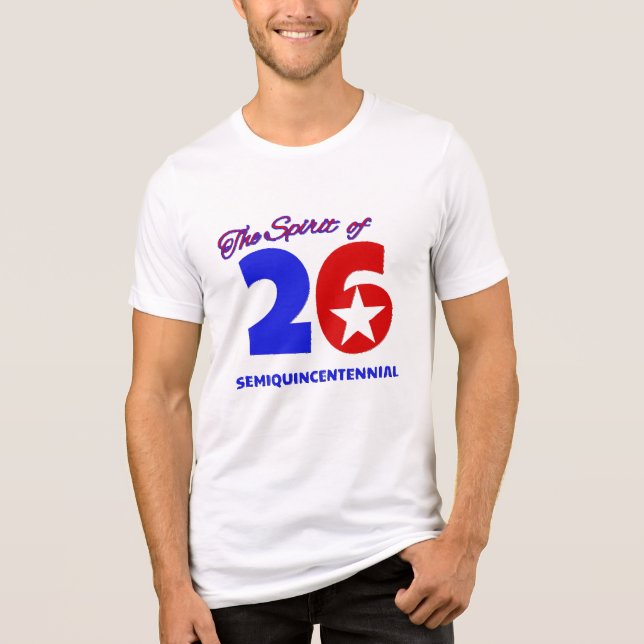 CAMISETA TRIBLENDA EL ESPÍRITU DE 26: SEMIQUINCENTENCIAL (Anverso)