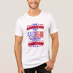 CAMISETA TRIBLENDA EL ESPÍRITU ESTADOUNIDENSE DE 26: 250 AÑOS DE LIBE