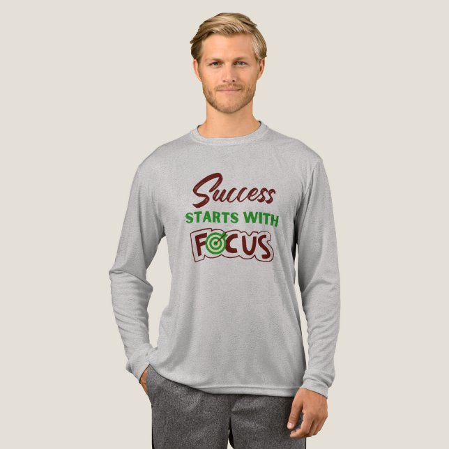 Camiseta Triblenda El Éxito Comienza Con Enfoque (Anverso Completo)