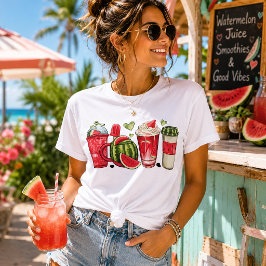 Camiseta Triblenda El Fresco Sabor Dulce de las Sandías en Verano