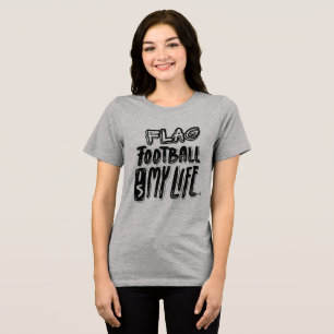 Camiseta Triblenda El fútbol americano con bandera es mi vida 