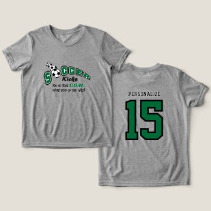 Camiseta Triblenda El fútbol te da una patada a tu objetivo - Verde