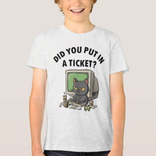 Camiseta Triblenda El gato del servicio de asistencia de Moody le pre