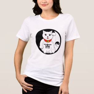 Camiseta Triblenda El Gato Lucky Maneki Neko Beckoning Bienvenido Yin