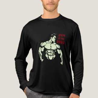 Camiseta Triblenda El gimnasio es mi droga. El gimnasio es mi amor. E
