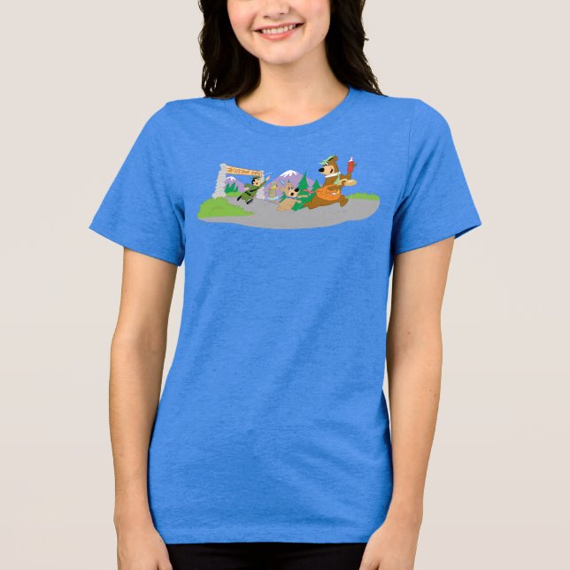 Camiseta Triblenda El gran escape de la cesta de picnic del oso Yogi (Anverso)