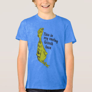 Camiseta Triblenda El Grinch   Cara Divertida del Grinch en Reposo