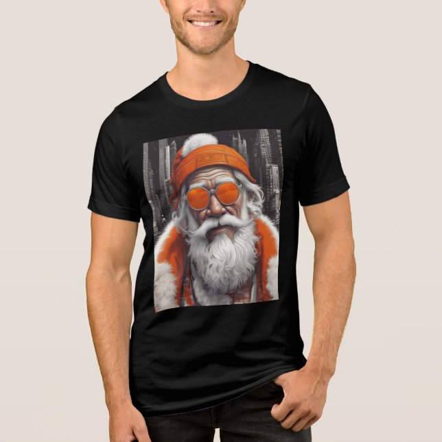 Camiseta Triblenda El Guay moderno Santa Claus T-Shirt | Con capucha (Anverso)