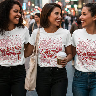 Camiseta Triblenda Él ha resucitado Diseño cristiano de Pascua listo 