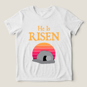 Camiseta Triblenda Él ha resucitado Mensaje de Pascua