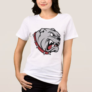 Camiseta Triblenda El intrépido Chica de Bulldog Tee   Diseño Mascota