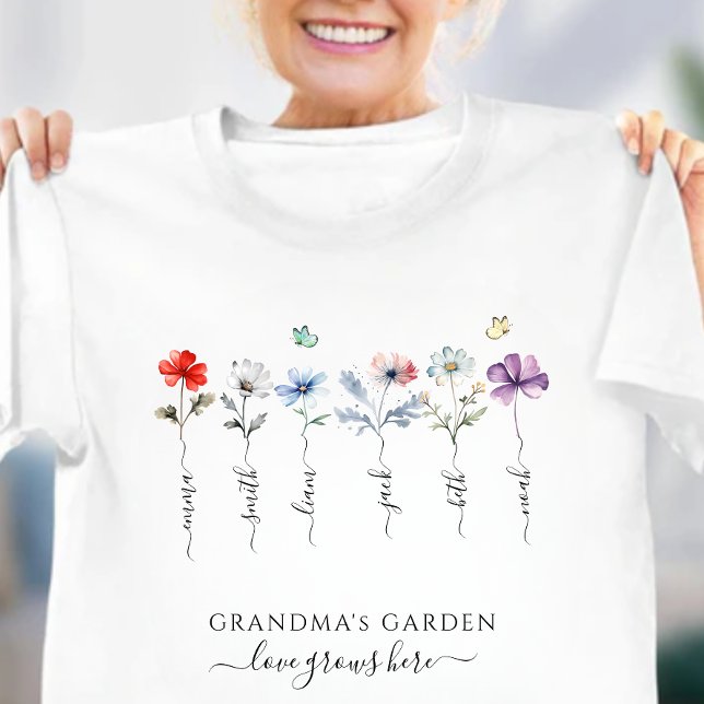 Camiseta Triblenda El jardín de la abuela con los nietos llama Waterc (Subido por el creador)