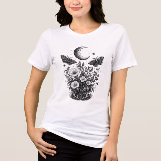 Camiseta Triblenda El Jardín Lunar — Antigua Engravadura Botánica Cel