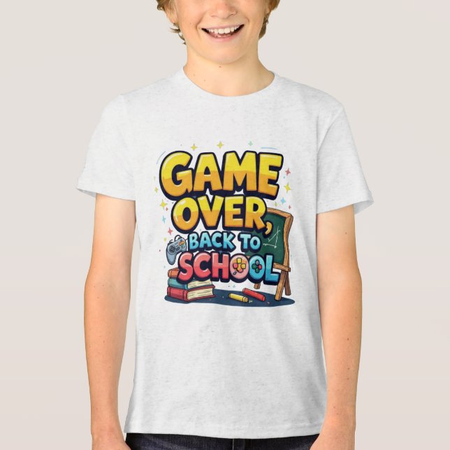 Camiseta Triblenda El juego de vuelta a la camiseta de la escuela | F (Anverso)