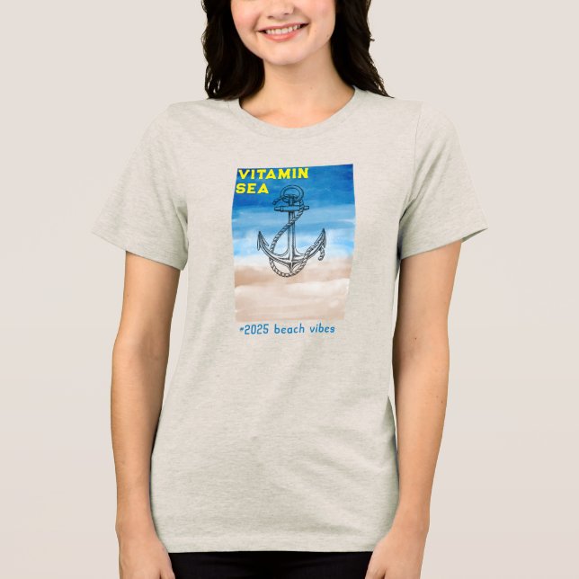Camiseta Triblenda "El mar de la vitamina: perfecto para el verano de (Anverso)
