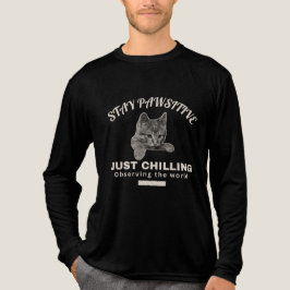 Camiseta Triblenda El máximo relax: Ilustración de gato