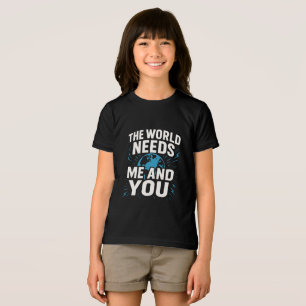 CAMISETA TRIBLENDA EL MUNDO NOS NECESITA A MÍ Y A TI