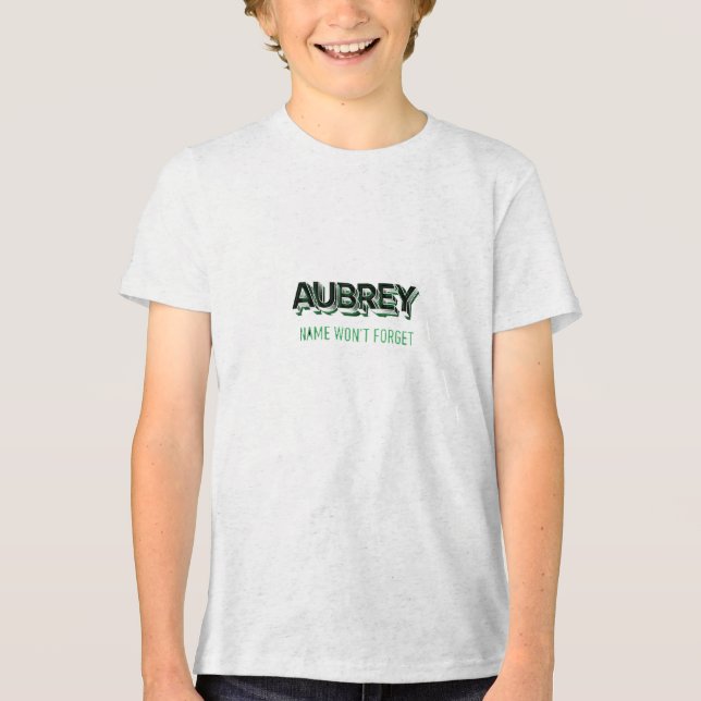 Camiseta Triblenda El nombre de Aubrey no olvidará (Anverso)