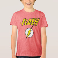 El nombre de The Flash y el logotipo del rayo