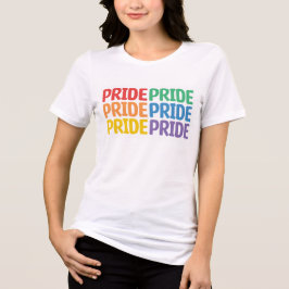 CAMISETA TRIBLENDA EL ORGULLO GAY COLOR DE RAINBOW DICE