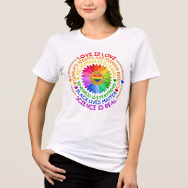 CAMISETA TRIBLENDA EL ORGULLO GAY COLOR DE RAINBOW DICE