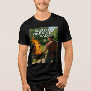 Camiseta Triblenda El papá más grande del mundo - Edición Inferno de 