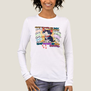 Camiseta Triblenda El pelo de gato es mi atuendo