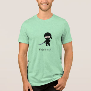 Camiseta Triblenda El pequeño Ninja enojado en el corazón