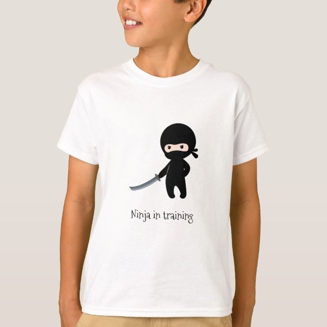 Camiseta Triblenda El pequeño Ninja enojado en entrenamiento (Anverso)