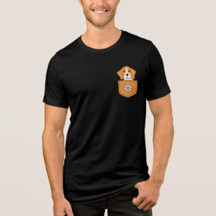 Camiseta Triblenda El Perro Beagle En El Bolsillo