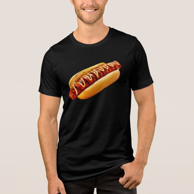Camiseta Triblenda El perro caliente de SlipperyJoe enclavado en un m (Anverso)