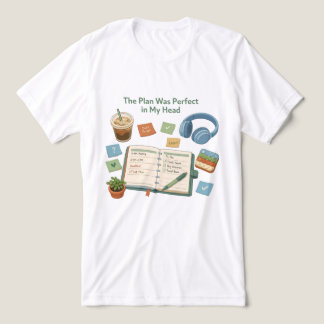 Camiseta Triblenda El Plan Era Perfecto en Mi Cabeza ADHD Arte de Esc