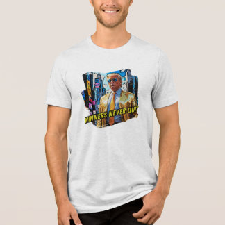 Camiseta Triblenda El presidente Trump - Los ganadores nunca abandona