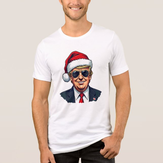 Camiseta Triblenda El presidente Trump Navidades que recuperan a Esta (Anverso)