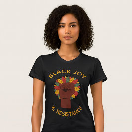 Camiseta Triblenda El Puño de la Alegría Negra es Resistencia