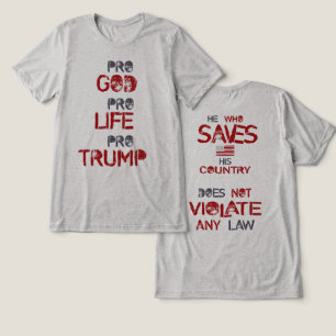 Camiseta Triblenda El que salva a su país no viola ninguna ley